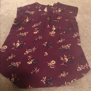 Maroon top